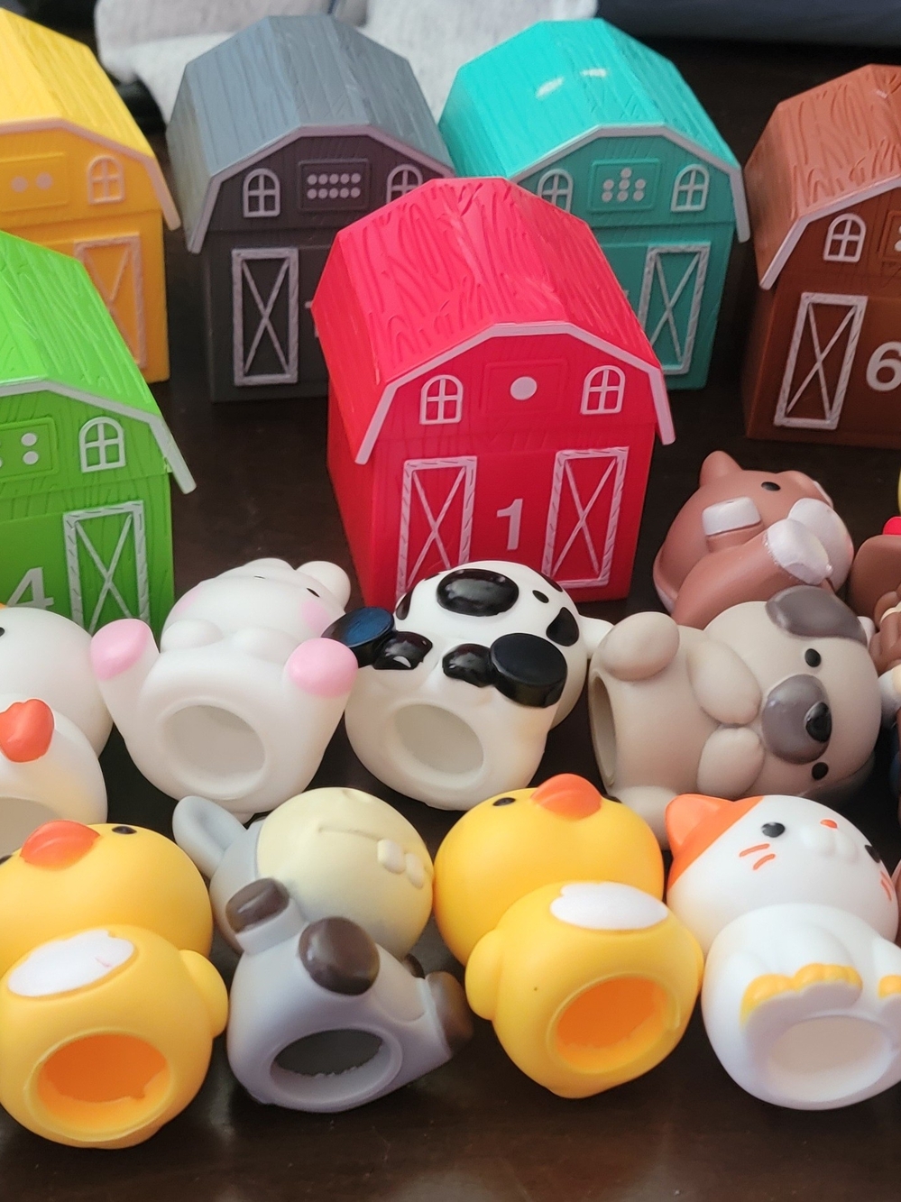 Colorful Barn Toy Set with Animal Figures